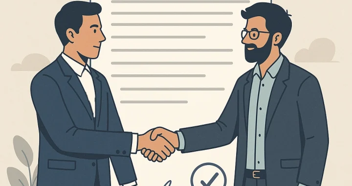 تحويل قطعی و موقت پروژه، قرارداد یا پیمان